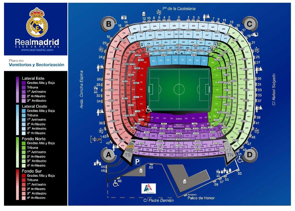 քարտեզը "Ռեալի" մարզադաշտ