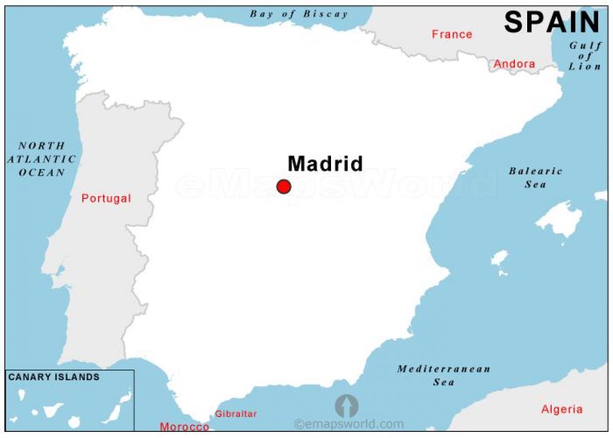 քարտեզ մայրաքաղաքի Իսպանիա