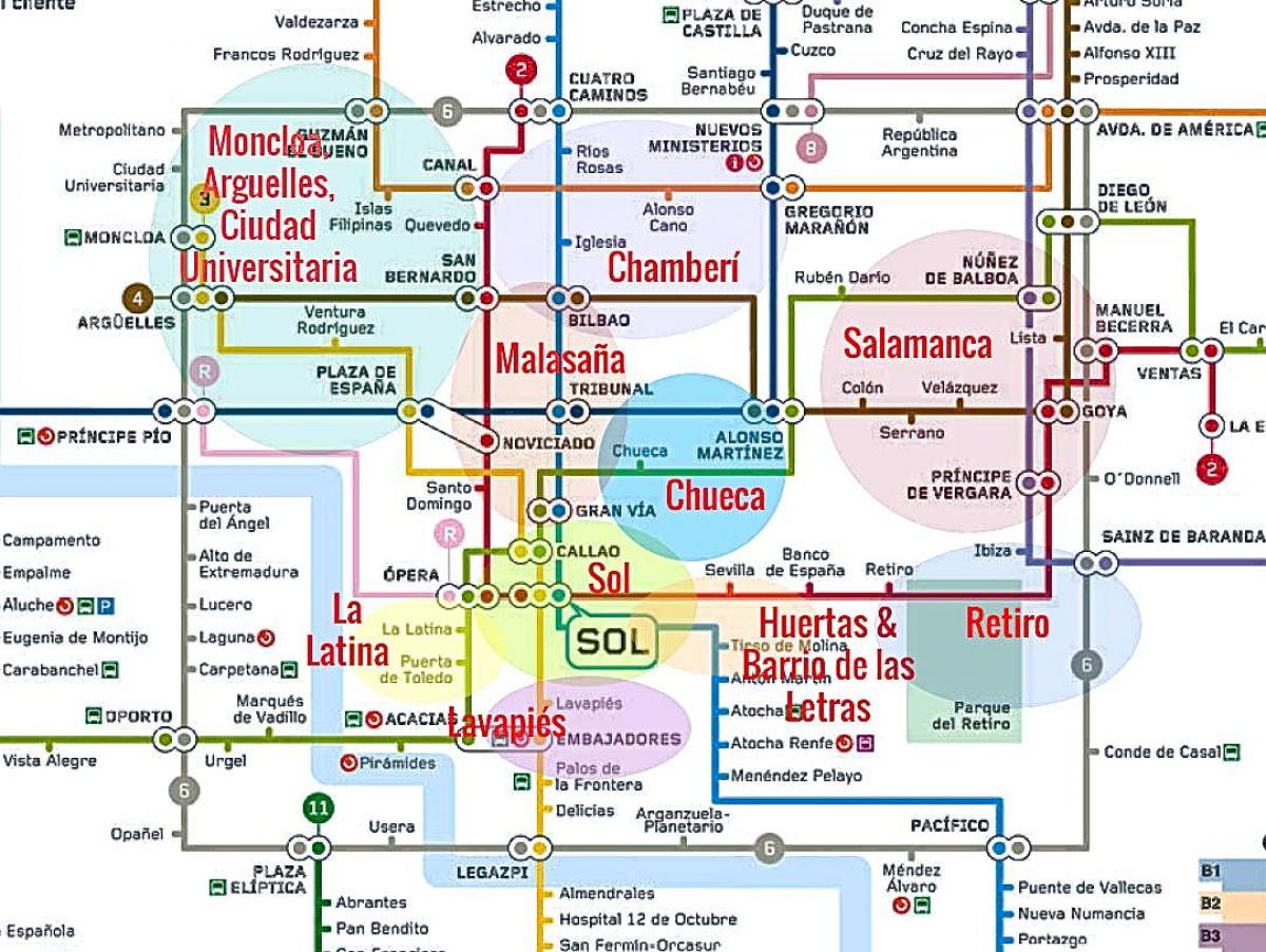 քարտեզը Լա-latina, Մադրիդ