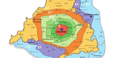 Մադրիդում, գոտի t քարտ