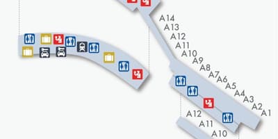 Մադրիդ-Барахас տերմինալը քարտեզ