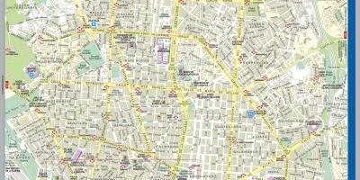 Քարտեզ փողոցների Մադրիդի քաղաքի կենտրոն 
